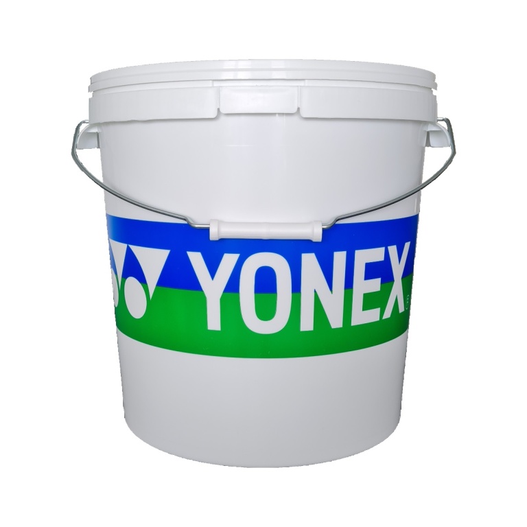 Yonex Balleimer Plastik (für maximal 72 Tennisbälle) leer weiss - 1 Eimer